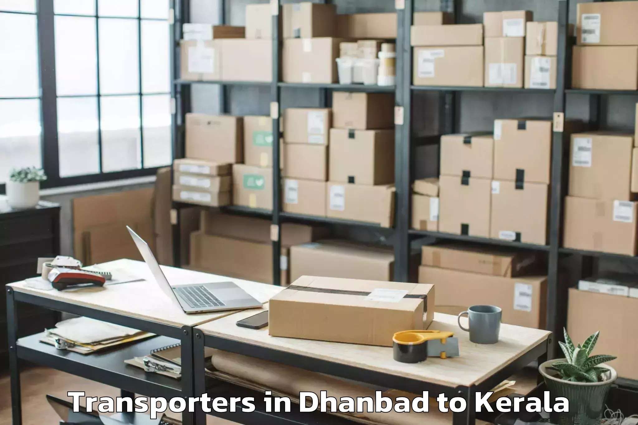 Trusted Dhanbad to Central University Of Kerala K Transporters